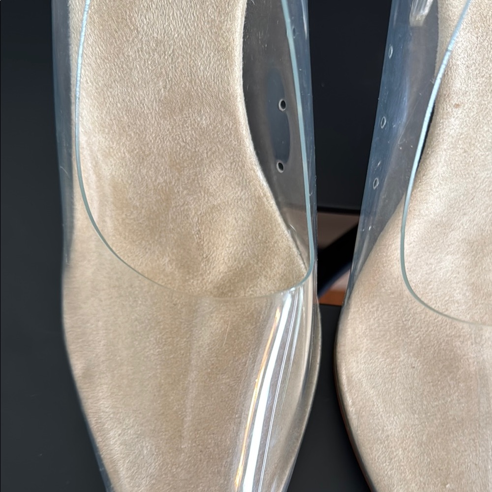 Revol Glass Doll Women's Transparent Acrylic Heel Wedding/Homecoming/Formal - Picture 9 of 10